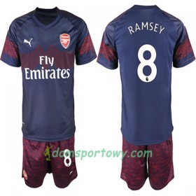 Koszulka Arsenal Aaron Ramsey 8 Dziecięcy Wyjazdowe Koszulki Piłkarskie 2018-2019 Krótki Rękaw